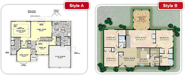 Colored Floorplan